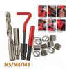 30 Adet Metrik Diş Onarım Kovanı Kiti M5 M6 M8 Araba Pro Coil Aleti M8*0.8 Diş Onarım Kovanı Kiti