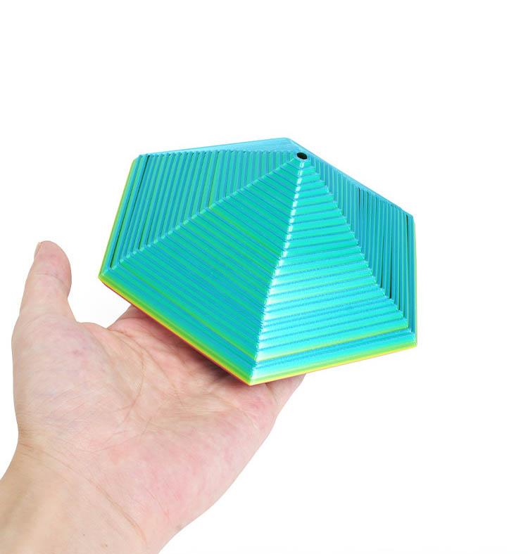 3D Printed Fractal Fidget Hexagon Home Decor Creative Decompression Hexagon Various Shape New Year Gift Desktop Ornament Kid Toy