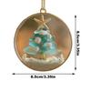 Christmas Tree Ornaments Acrylic Christmas Coastal Decoration Beach Themed Pendant For Window Wall Living Room Holiday Home