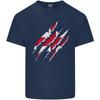 Gym The Union Jack Flag Claw Effect UK Unisexs Light Cotton TShirt