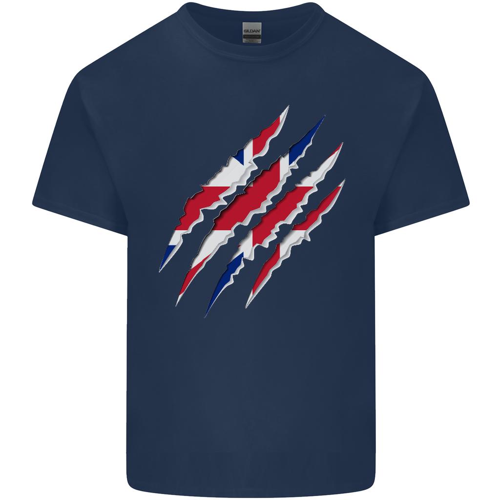 Gym The Union Jack Flag Claw Effect UK Unisexs Light Cotton TShirt