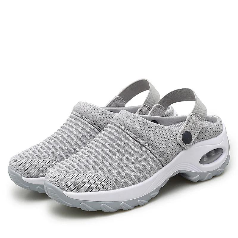 Ladies Summer Platform Sandals Women Mesh Sneakers Breathable Slip On Buckle Strap Female Beach  Outdoors Shoes Woman
