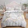 Luxury Black Marble Bedding Set 3D Duvet Cover Set Single Double Twin Full Size Teens Adults Bedclothes Soft Polyester Bed Linen
