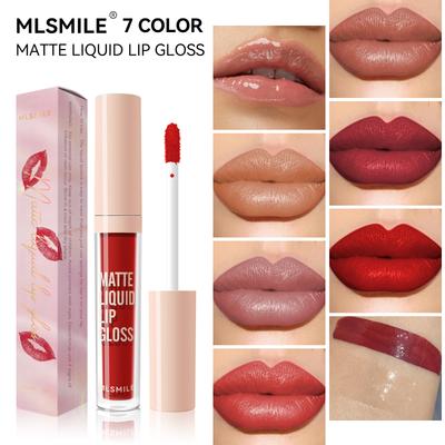 6 Colors Matte Non-stick Cup Lip Glaze Waterproof Non-fading Liquid Lipstick Water Light Moisturizing Lip Gloss