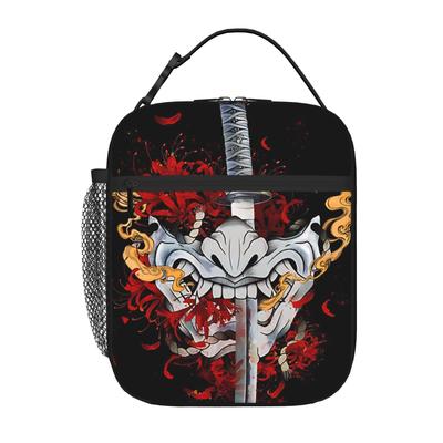 1 Piece Zipper Closure Sharp Jagged Storage Bag Pocket Ghoul School Lunch Food Box Reusable For Lunch Food Bag