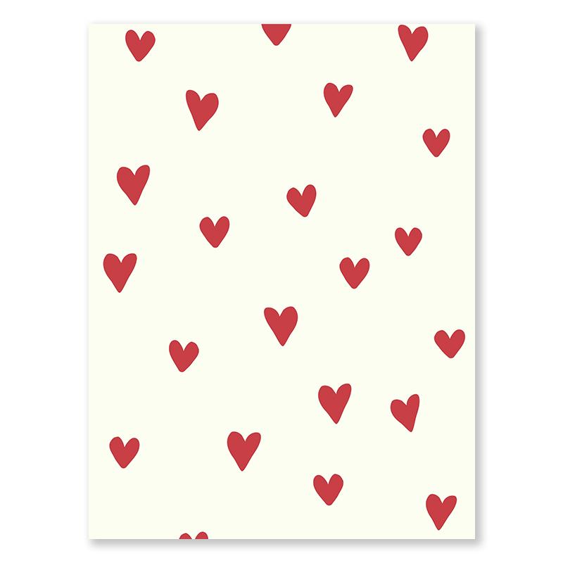 Valentine's Day Queue Gallery Printable Poster Vintage Romantic Wall Art Cute Pink Heart Canvas Painting Home Bedroom Decoration