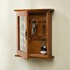 Wooden Key Box, Retro, Wall, Key Cabinet With Magnetic Door, Durable Solid Wood Storage With 6 Hooks Durable Easy To Use -A
