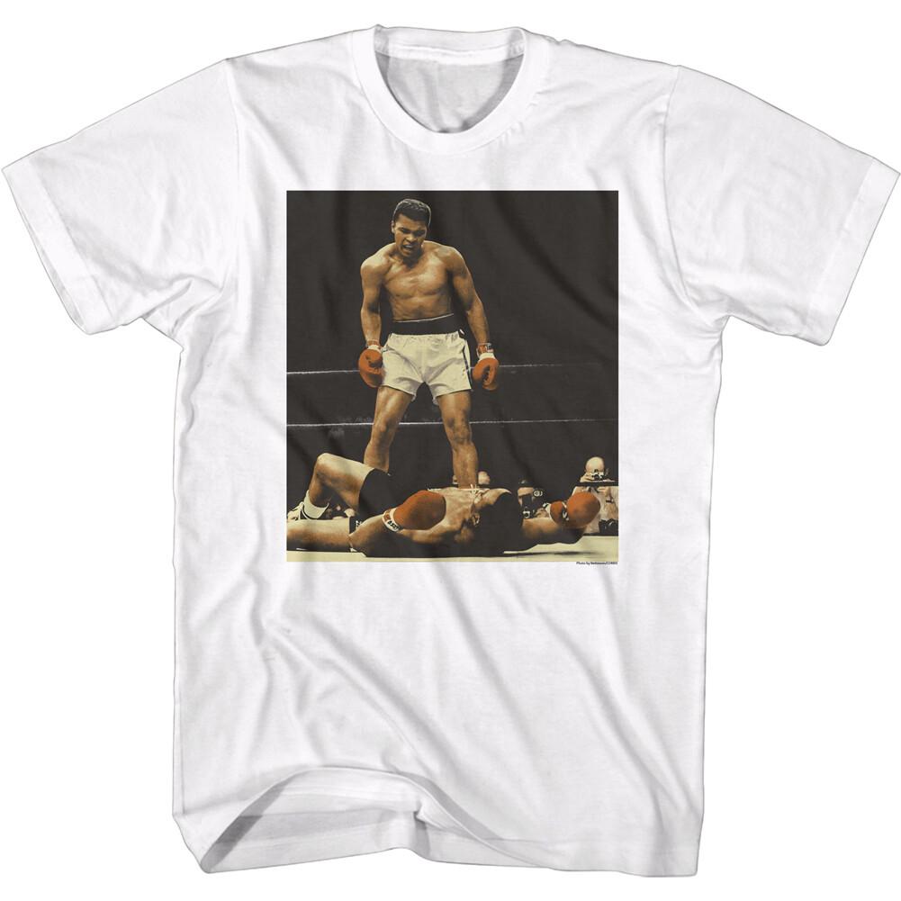 Muhammad Ali Greatest Knockout Moments Men T Shirt KO Sonny Liston Boxing Top XL