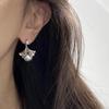 Neues einzigartiges Design Ginkgo Biloba Perlenstecker Ohrringe Damen 111 Silbernadel Leichter Luxus Hochwertiges Temperament Ohrringe Ohrringe