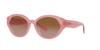 Coach Sunglasses HC8364U CH569 Milky Pink Gradient Lens 55 Pink/Transparent Frame/Brown