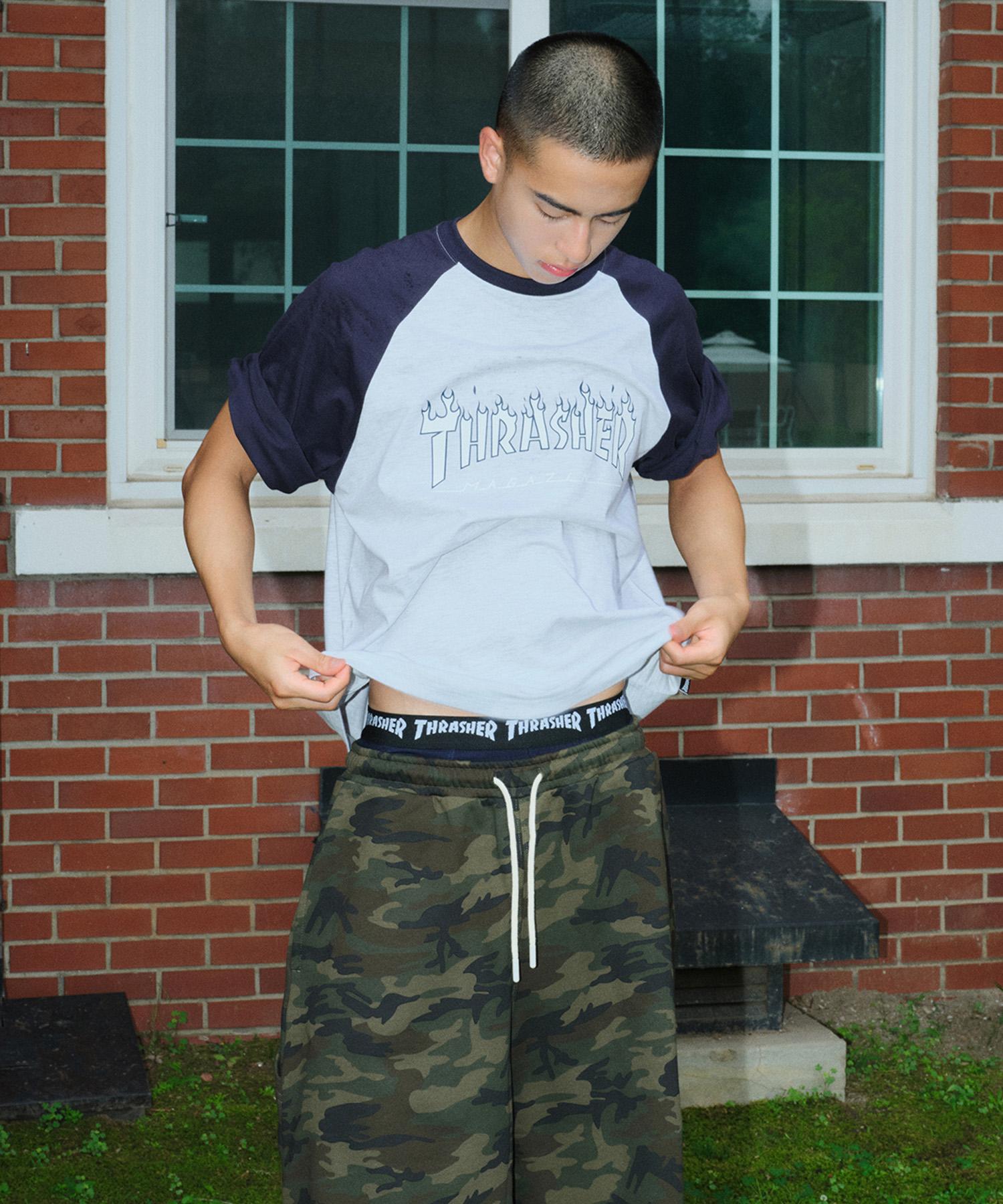Treasure Flame Raglan Short Sleeve T-Shirt Navy Navy/S