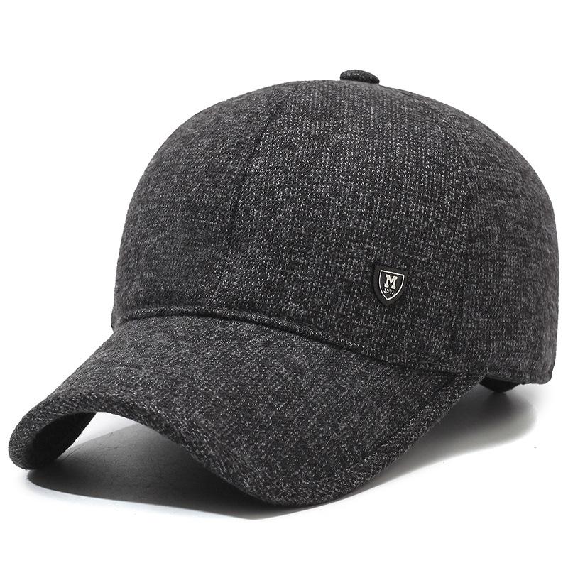 Winter New Ear Protection Cotton Hat Men'S Cold And Warm Baseball Cap Winter Middle-Aged And Elderly Dad Old Man Thickened Hat