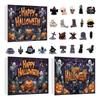 24 Day Halloween Advent Gift Box Resin Creepy Sculptures Desktop Ornament 24-Day Countdown Calendar Resin Figurines