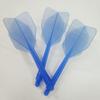 2BA Transparent Integrated Darts Shafts with Feathers, Four-Feather Design, 8cm Long Darts Set