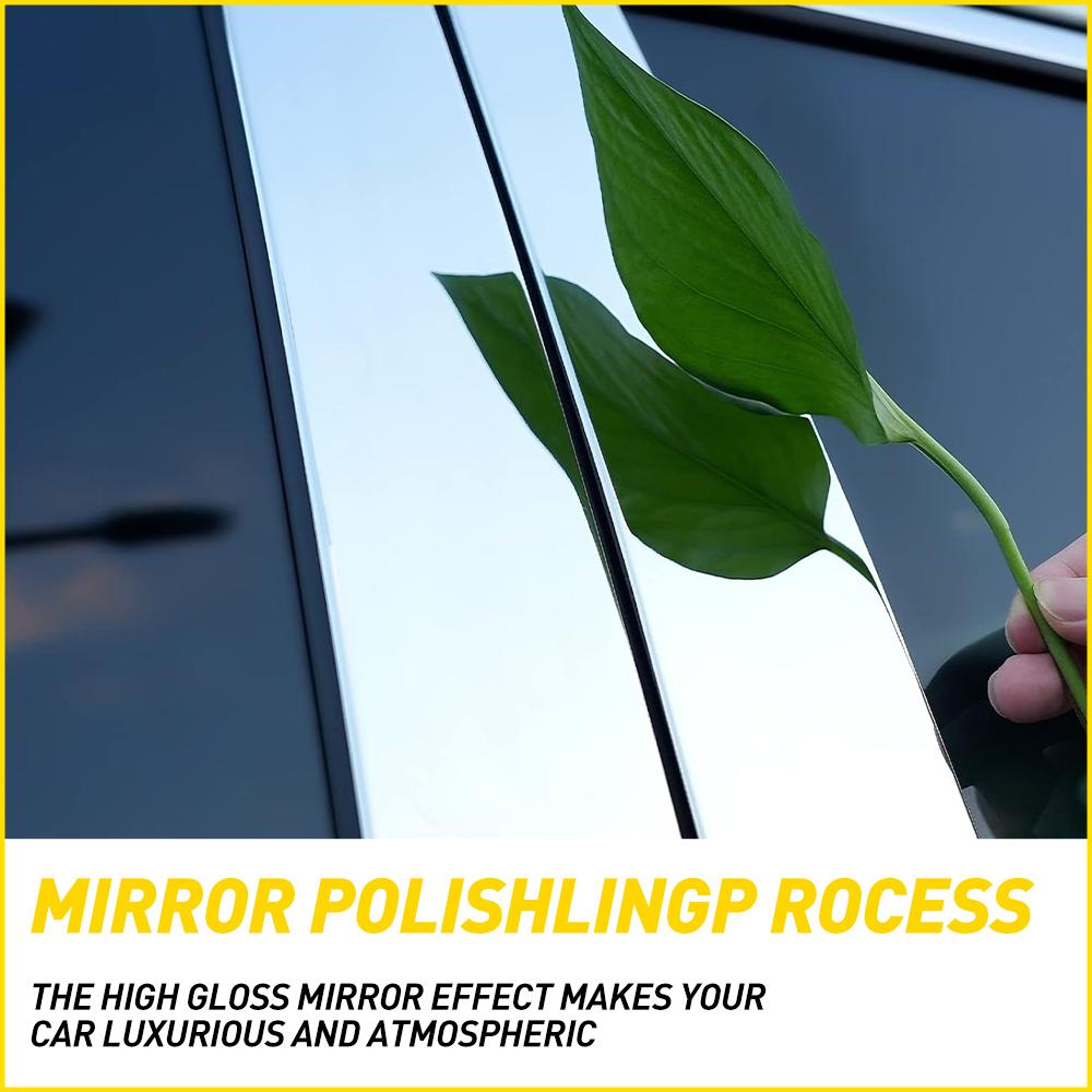 4Pcs Chrome Style Car Door Pillar Posts Trim Cover Stickers Fit For Ford F150 2004-2014 Auto Styling Car Accessories