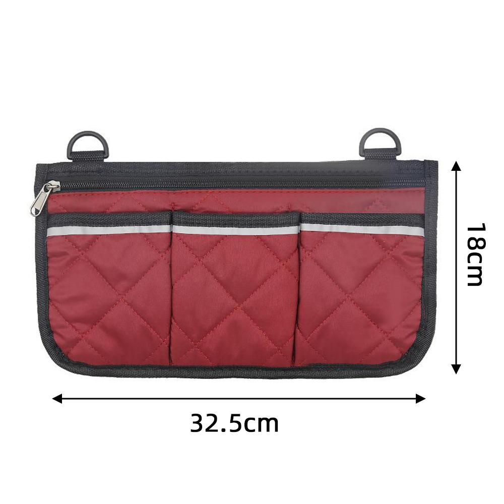 Rollstuhl Armlehne Seitliche Aufbewahrungstasche Tragbare Tasche Wasserdichte Beuteltasche Großes Fassungsvermögen Gehhilfe Multifunktionale Organizer-Tasche