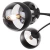 Toledo Black Ceiling Lamp 6-Flat Black Lampshade E14