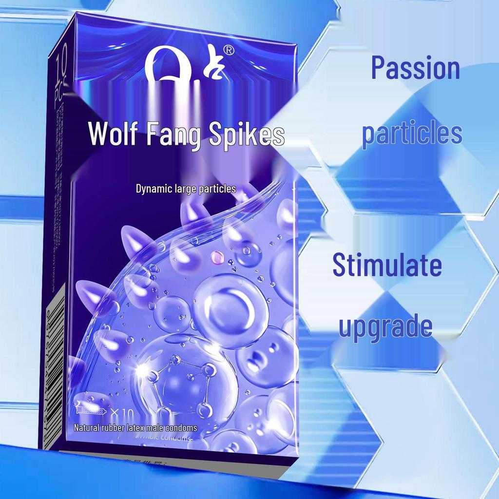 Q-Point Wolf Tooth Condoms: Female Orgasm Sleeve & Safety Device for Couples