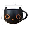 Thermochromic Ceramic Creative Cute Halloween Decoration Tea Cup Black Cat Coffee Mug Drinkware
