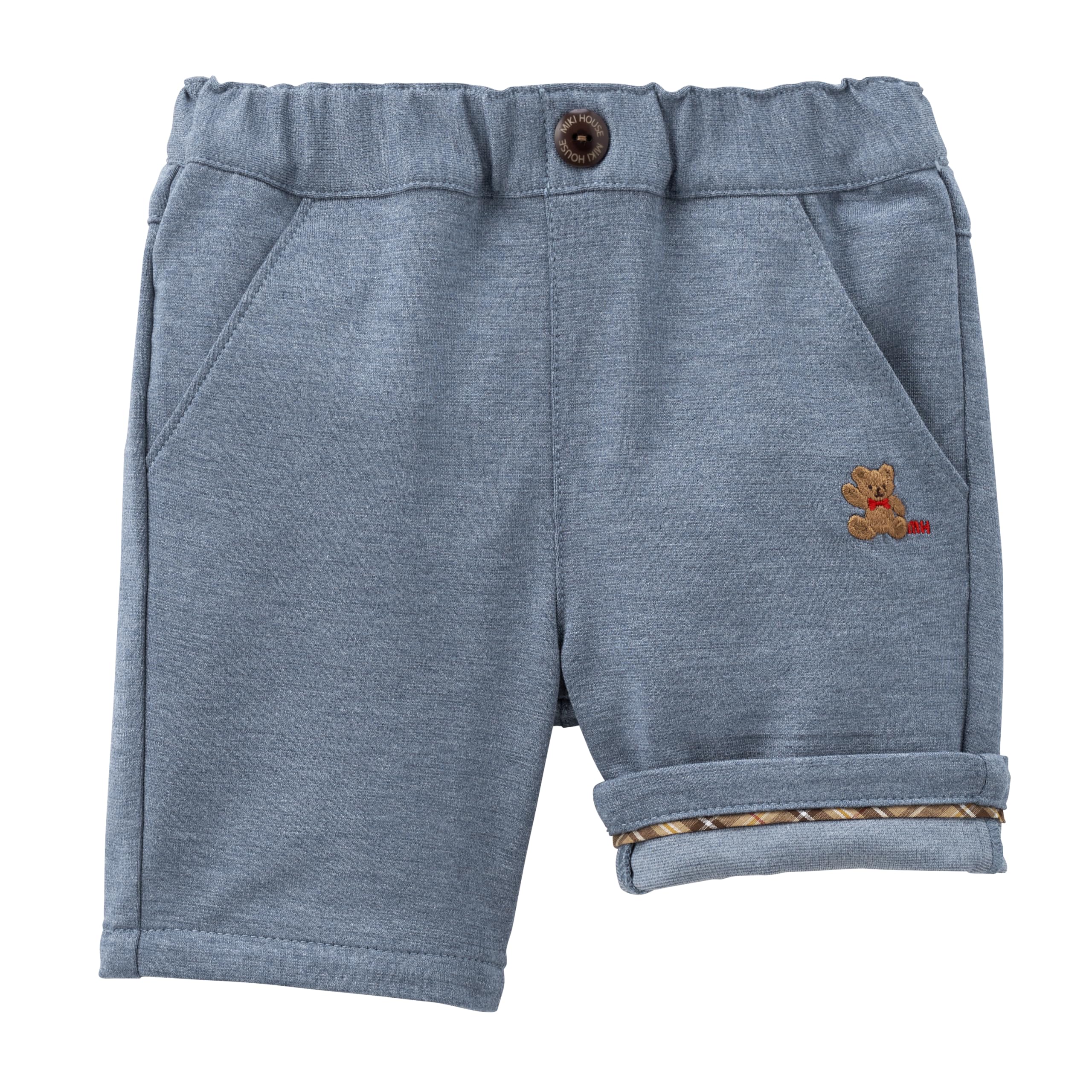 

Half Plain Navy Blue [MIKI HOUSE] Pants, Pants, 6/4 Length, Pants, Simple, Bear, Boys, Girls, Babies, Kids, Children s Clothes, 12-3101-684, 110cm,