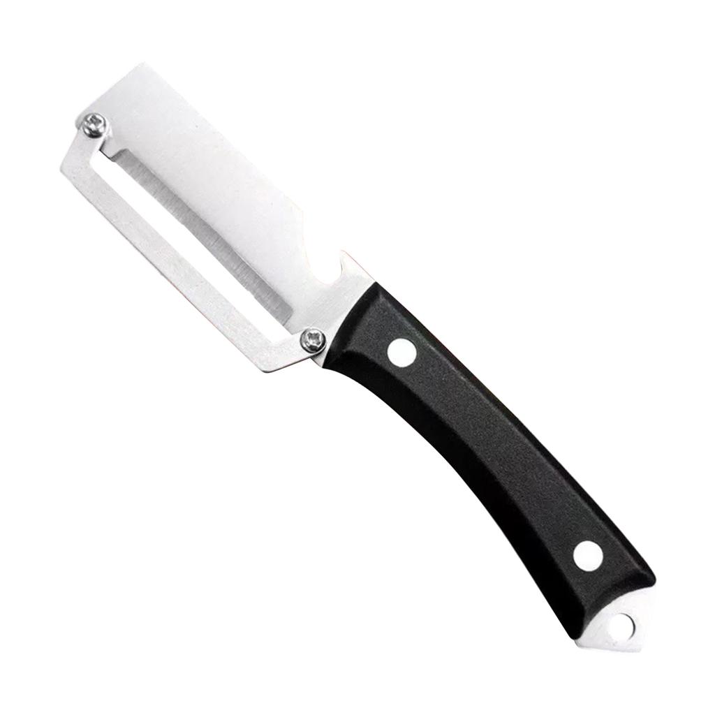 Multifunctional Vegetable Peeler with Plastic Handle Stainless Steel Blade for Efficient Peeling and Cutting Kitchen Tool