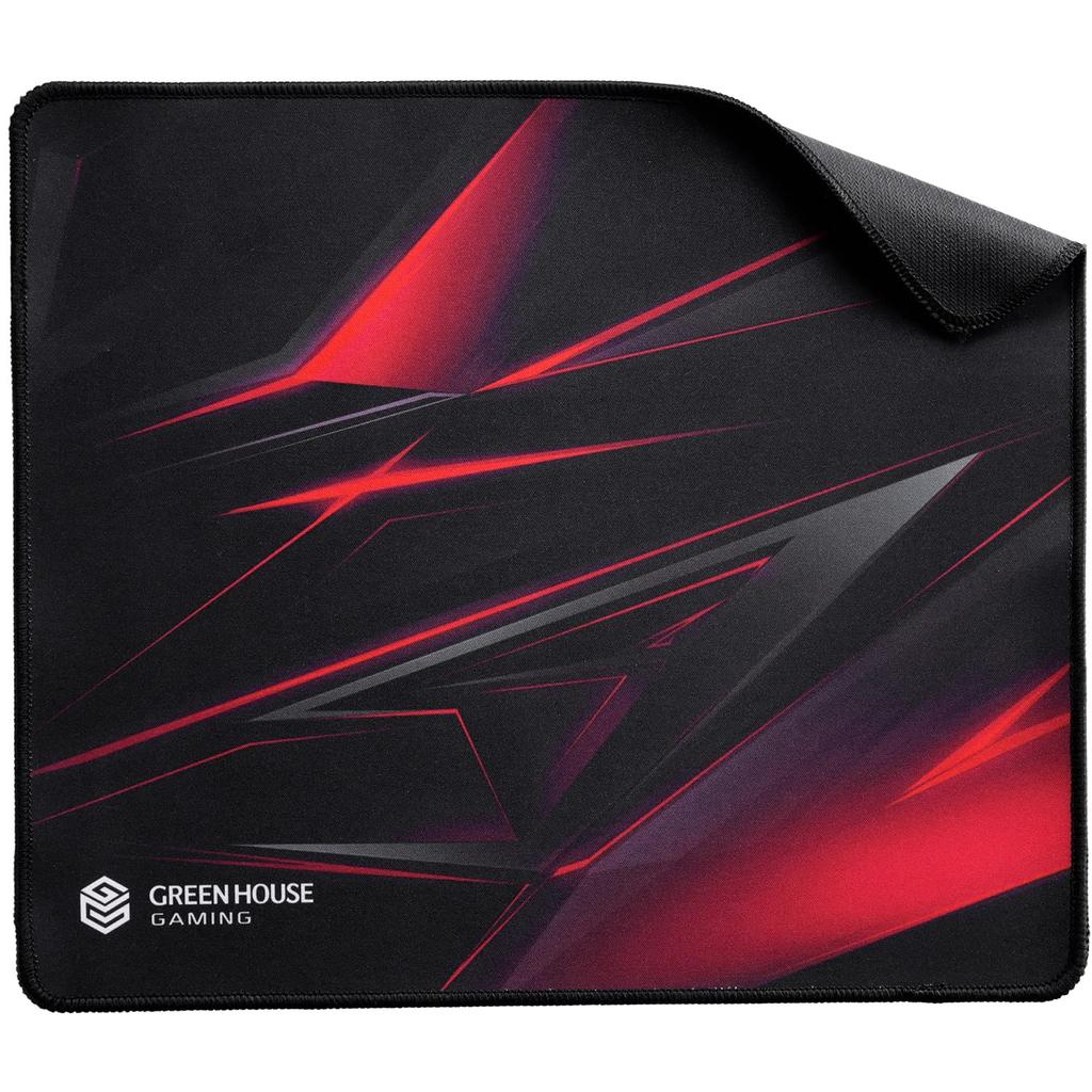 Green House Gaming Device Set: Mouse, Keyboard, Headset, and Mousepad, Wired, Entry-Level Model for Beginners and PCs (GH-GMSETA)