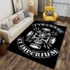 Tyrannus Skull and Weapons Pattern suitable as a non-slip mat for the living room or bedroom sofa