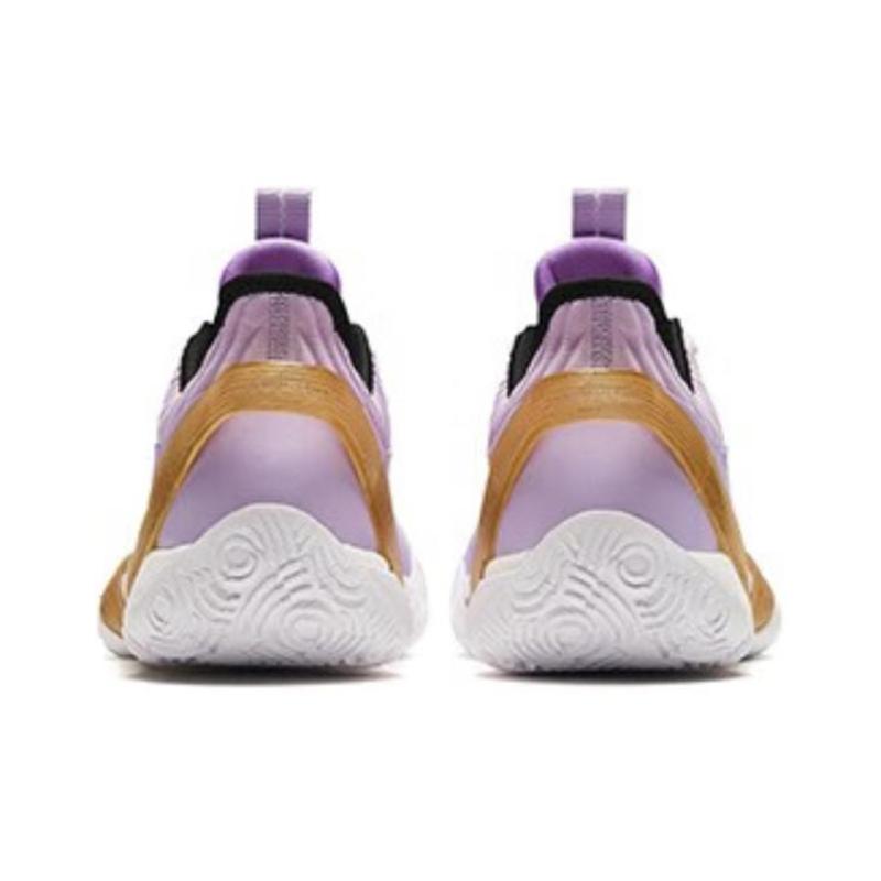 Anta Three point Rain1.0 Cushioning Abrasion Resistant Low top Basketball Shoes Men's Purple Sneakers 912411102-3