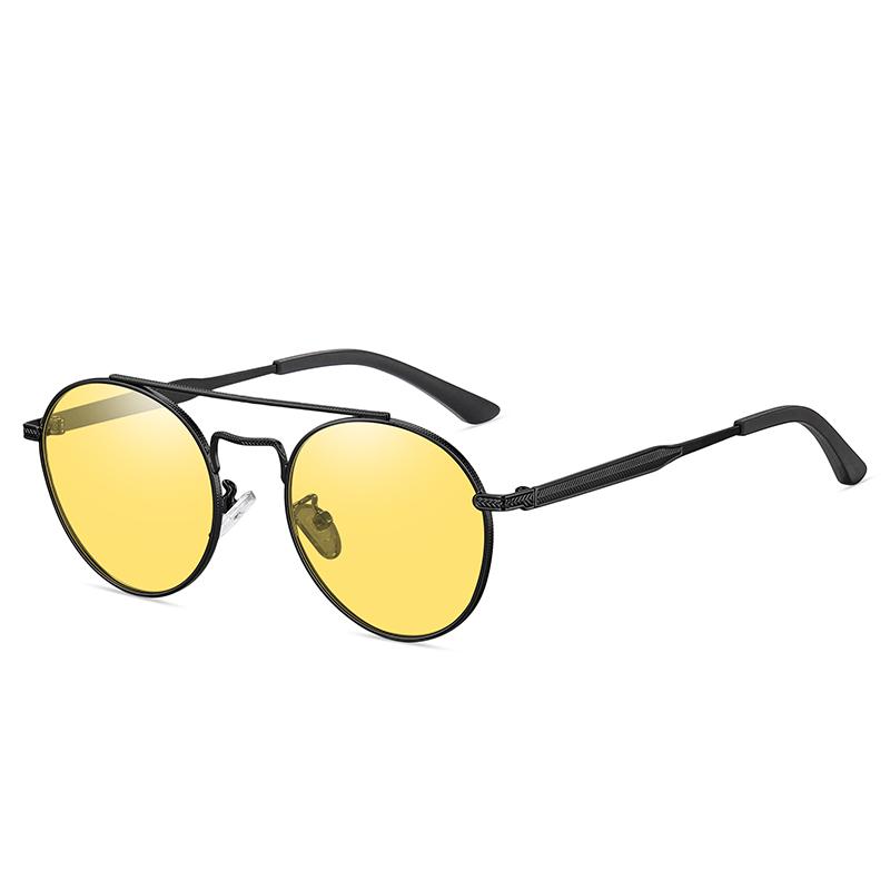 

0 -0.50 -0.75 To -6.0 Night Vision Lenses Round Nearsighted Sunglasses Polarised Metal Women Men Miopia Prescription Sun Glasses Myopia -4.5