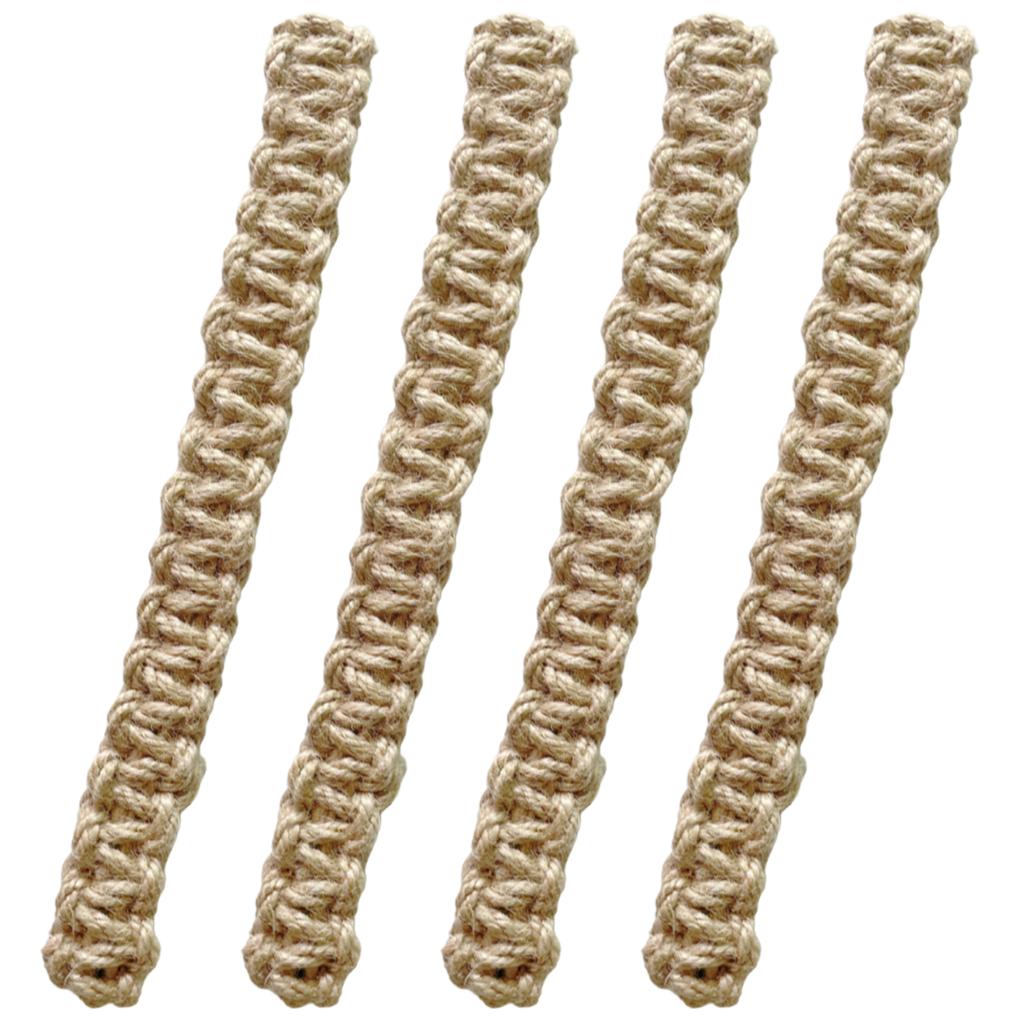 Natural Fiber Curtain Fasteners Holdbacks Tie Set 4 Piece Woven Rope Window Drapery Tiebacks Buckles Living Room Decors