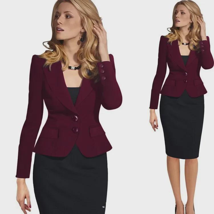 European and American Slim Fit Women's Small Suit Jacket - Popular Styles