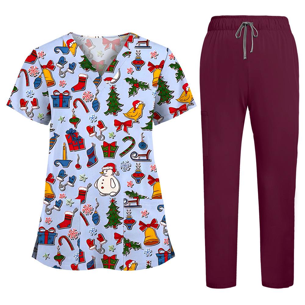 Ιατρικά Ρούχα Νοσοκομείου Κοντομάνικο Ομοιόμορφο Ομορφιάς Φόρμα Τρεξίματος Γιατρού Ρούχο Εργασίας Ιατρικό Χειρουργικό Πολύχρωμο Ομοιόμορφο Unisex