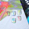 1PC 5*20cm Nail Art Aurora Ice Cube Cellophane Large Colorful Transfer Paper Laser Jewelry Candy Paper Diy5 Color Sticker