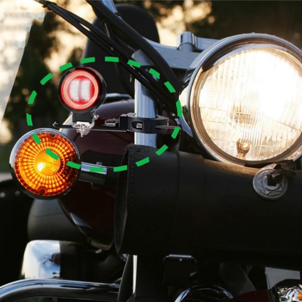 Motorcycle Headlight Stay Work Light Bracket Set of 2 Approximately
