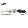Brooch Alloy Pin Wear-Resistant Anti-Rust Elegant Imitation Stone Design Anti-rust