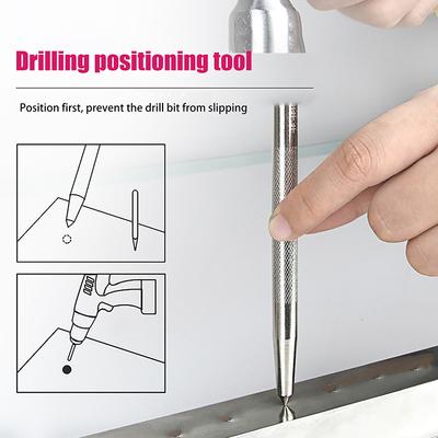 1Pc Centre Punch Metal Hardened CR-V Steel Spot Dot Center For Positioning Drill Hole Bit Drill Locator Hole Punch Hand Tools