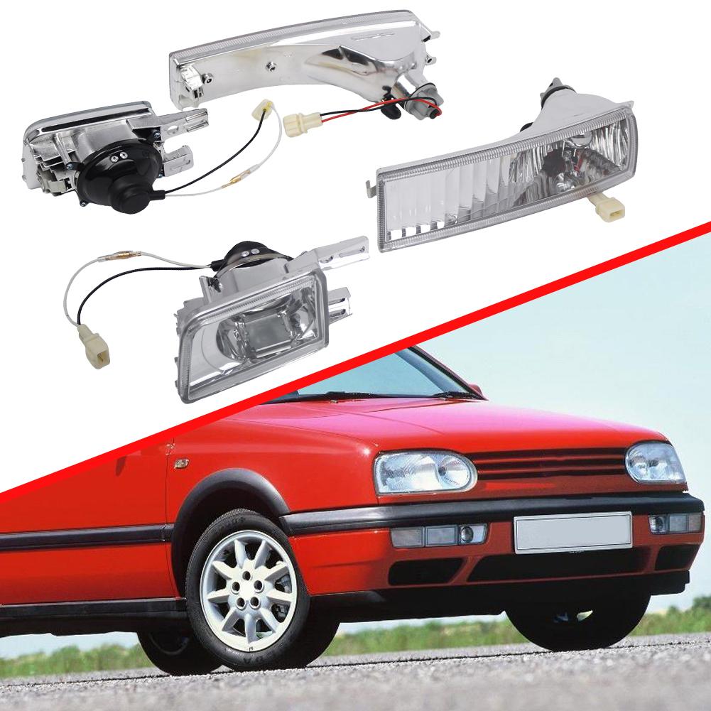 Car Front Bumper Clear Fog Light Turn Signal Light Car Front Bumper Reflector Light for VW Golf MK3 1993-1998 China Mainland