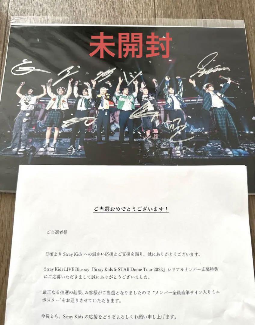 

[USED] Stray Kids 5-STAR Dome Tour 2023 Signed Poster