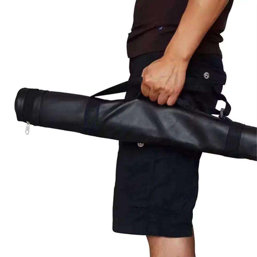 Faux Leather Pool Cue Bag 32in 1/2 Pole Billiard Carrying Case Billiard Cue Bag  Cue Stick
