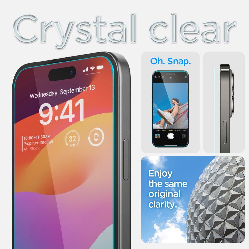 Szkło Hartowane Spigen Glas.tr Ez Fit Iphone 15 Plus Clear