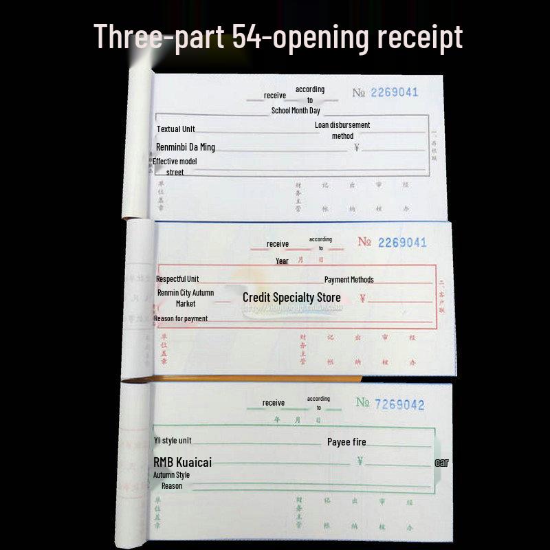 Youth League Multi-Column Cash Receipt Book - Two- to 23-Part Forms