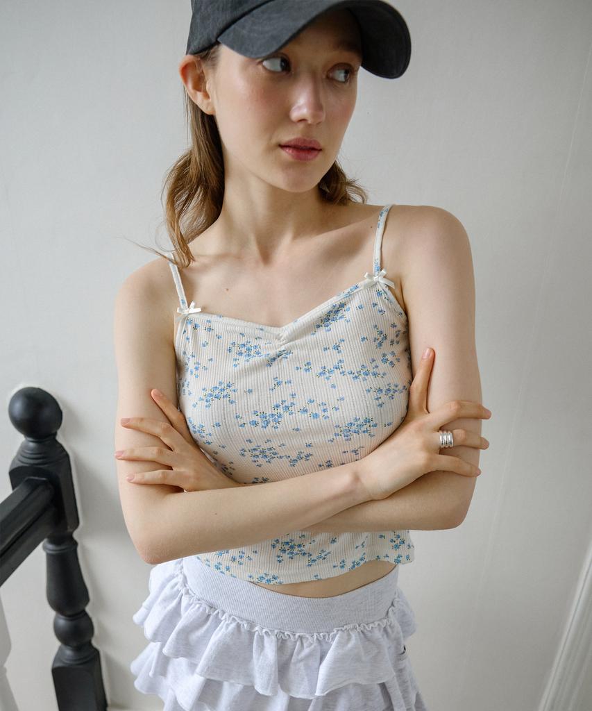 Leteoli Flower Ribbon Sleeveless_Blue