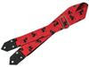 Spice Note Guitar Printing Fabric Made In Total Length BLACK CAT Strap, Series, Japan, 820mm-1450mm, Red, ES-PP50BC/RED