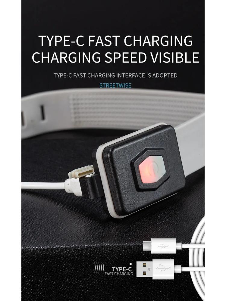 LED Mini Portable Armband Light COB Night Running Wrist Lamp 500LM Outdoor Camping Cycling Rechargeable Safety Warning Lantern