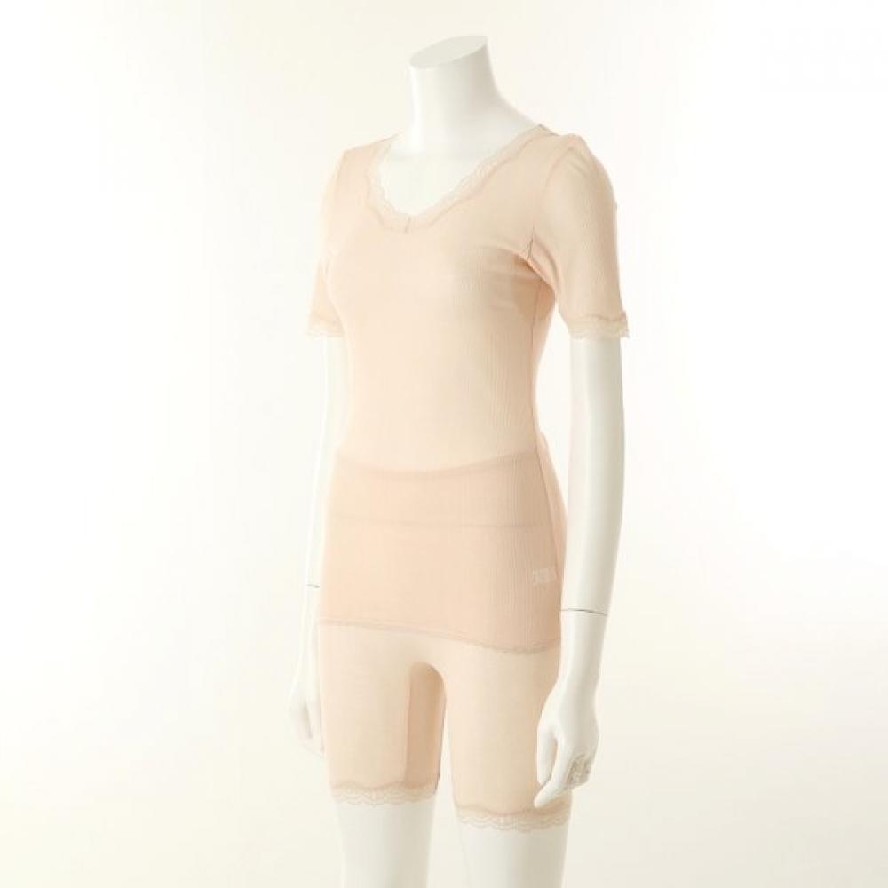 Wacoal 100  Cotton Strong TwiSt Women S Short Sleeve Running Wlg2521a 
