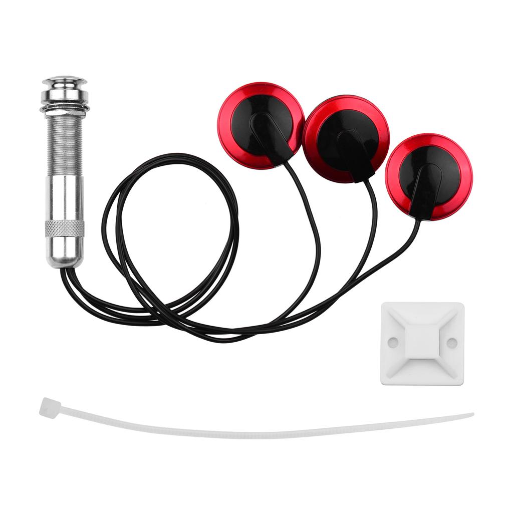 Adhesive Instrument Pickup Acoustic Guitar Pickup Mini Transducer with 1 4 Inch Connector for Violin Mandolin Ukulele