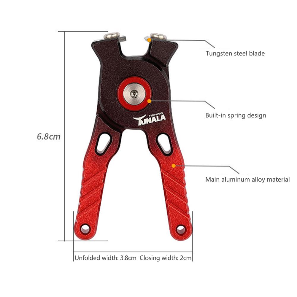 Cheap Aluminium Alloy Wire Nippers Tungsten Steel Blade Fishing Scissors Antiskid Handle