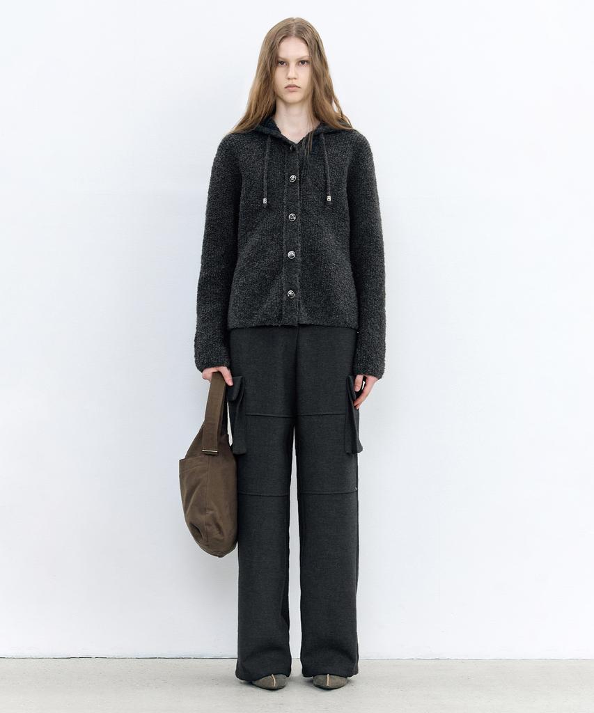 INSILENCE WOMEN Fatigue Pocket Slacks Charcoal