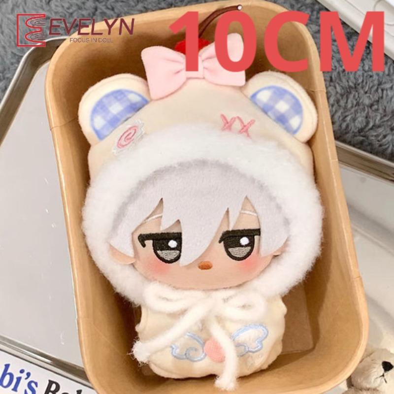 

Evelyn 10CM Cotton Doll Clothes Accessories Plush Stuffed Toy Lovely Cap Hat Clothes Outfit Love and Deepspace Birthday Gift