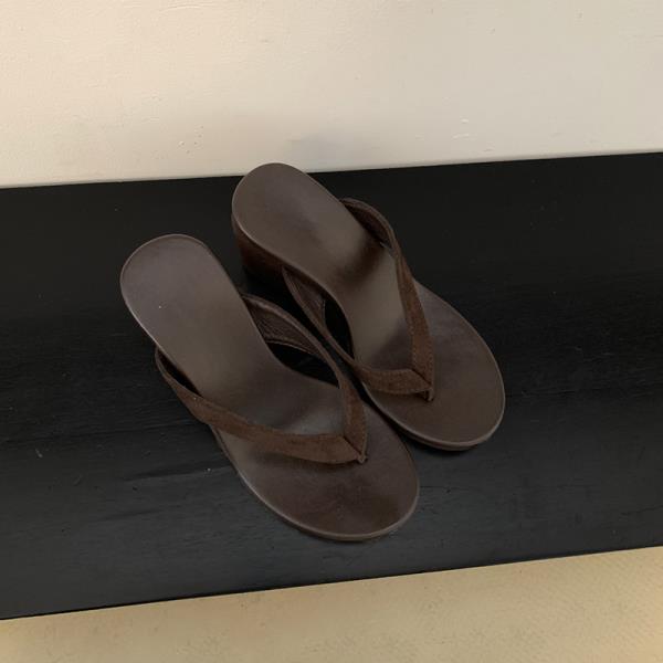 Fashion Leopard Shoes Ladies' Slippers Slipers Women On A Wedge Rubber Flip Flops 2025 Soft Hawaiian Leopard Retro Slides Female Shoes W